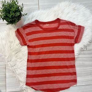 Madewell Red Striped Tee